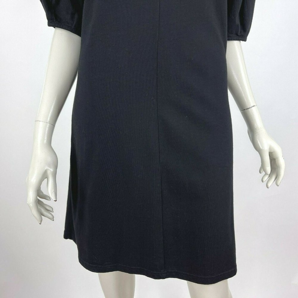 Anthropologie Velvet V-Neck Balloon Sleeve Dress - Picture 12 of 12